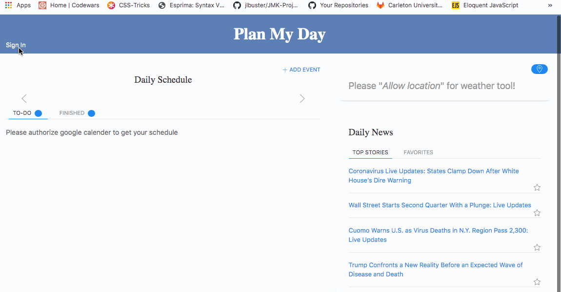 Plan My Day